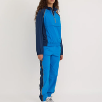 Nouveau design personnalisé – Survêtement coupe-vent léger et respirant à demi-zip pour homme, avec blocs de couleur, également disponible pour femme