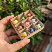 Mini étagère de présentation en bois pour maison de poupée, mobilier miniature, support de rangement pour loisirs créatifs, décoration de chambre de jouets faits à la main