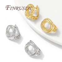 18K Gold Plated Brass Geometric Earrings Hooks & Clasps Anti-Allergy Materials Women's Romantic DIY Earwires Fasteners