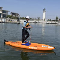 Vente chaude Stand up Pédale Drive Paddle Board Eau Pédale Vélo Gonflable Vélo D'eau