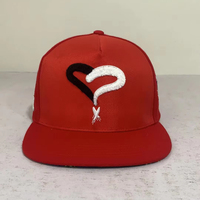 Gorra de 5 Paneles con Visera Plana, Bordado 3D Personalizado, Gorra de Lana con Cierre a Presión, Logotipo Personalizado, Gorra de Alto Rendimiento, Venta Caliente, MOQ Bajo