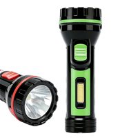 Lampe torche LED de secours robuste avec lumière latérale COB, double éclairage, protection contre les surcharges, portable, pour situations d'urgence