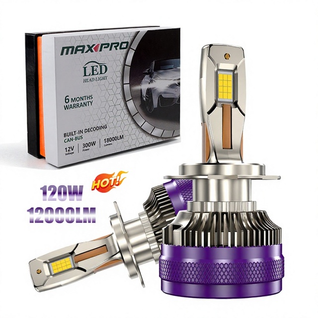 New TOPOWL X120 LED Headlight H7 12000lm 240W 6000K X-GP Chip