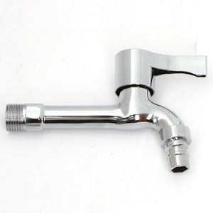 KS Single Handle <b>Deck</b> Mounted Basin Faucet Ceramic Valve Core Chrome Finish Minimalist Style - Product Image 2