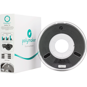 Filamento de policarbonato LulzBot Polymaker para impresora 3D, rollo de filamento PC-Max (2.85mm, 750g), negro, filamento para impresora 3D - Product Image 1