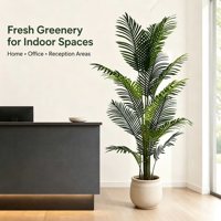 180cm Palmier Artificiel Amovible En Plastique Feuilles De Palmier Plante Faux Bonsaï Plante pour La Maison Bureau Jardin Décoration