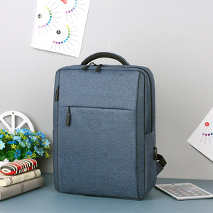 Men's 16 Inch <b>Backpack</b> <b>Waterproof</b> Business Commuting Solid Color Soft Handle Interior Zipper Pocket 20L Capacity - Product Image 2