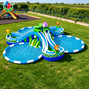 <span class=keywords><strong>Tobogán</strong></span> Acuático Inflable con Diseño de Animales del Zoológico, <span class=keywords><strong>Tobogán</strong></span> Acuático Inflable Multicarril para Parques Acuáticos de Verano, Proveedor Mayorista - Product Image 5
