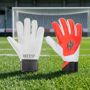 Professional Goalkeeper <b>Gloves</b> new <b>Latex</b> 4mm Orange Football <b>Gloves</b> Protective Finger Breathable Soccer Goalkeeper <b>Gloves</b> - Product Image 2