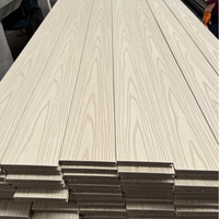 Planches de terrasse en bois de teck foncé massif, composite, à emboîtement, co-extrusion, pour parc, extérieur, couleur personnalisée