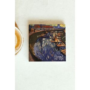 Vincent <b>Van</b> Gogh Series Stone Coaster Set 67 Square Design for Business Cup <b>Mat</b> Gift or Promotion - Product Image 1