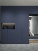 Système de rangement intelligent et sur mesure pour hall d'entrée, avec porte-parapluies intégré et meuble à chaussures multi-zones personnalisé pour l'entrée principale de la maison au quotidien