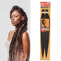 Cheveux à tresser pré-étirés de 29 pouces, 160g, texture Yaki ombrée 2X, cheveux synthétiques pour tresses au crochet, tresses sénégalaises, 13 couleurs