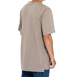 Oem Custom all'ingrosso cina nuova moda di qualità lungo fresco oversize <span class=keywords><strong>abiti</strong></span> da strada in bianco goffrato t-shirt per gli uomini - Product Image 5