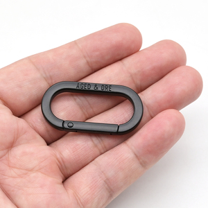 卸売カスタムロゴヘビーデューティーオーバルスナップフック亜鉛合金カラビナスプリングフック - Product Image 3
