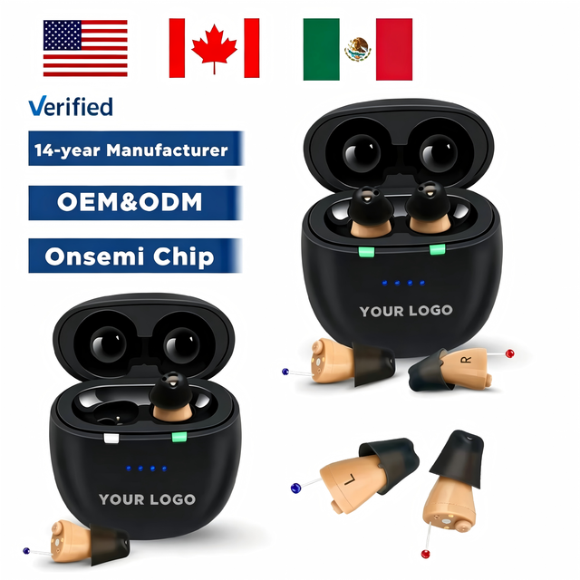 US Market Hearing Aid for Pharmacies&Clinics Invisible Design Imported Chip Superior Sound Quality Sound Amplifier OEM Available