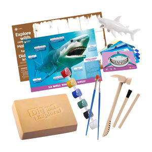 Juguete Educativo CPC para Niños, Regalo de Aprendizaje y Diversión, Kit de Fabricación de Pulseras de Perlas, Kit de Excavación de Animales Marinos, Rompecabezas de Peces, Juguetes STEM de Tiburón - Product Image 5