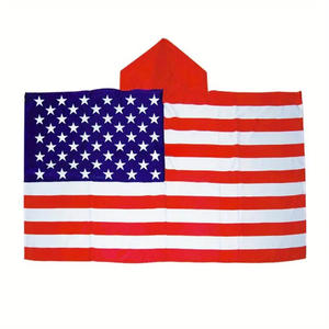 Флаг США с кепкой, 90x150 см (3x5 футов), американский флаг-накидка, баннер для фанатов, подарок для болельщиков, украшение для дома и улицы - Product Image 3