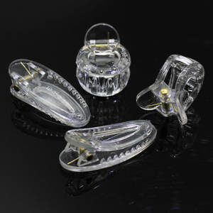 100 pièces clair acrylique pinces à cheveux accessoires clair pince à cheveux clair épingles à cheveux Barrette en gros usine - Product Image 6