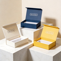 Boîte en papier d'emballage cosmétique avec couvercle magnétique imprimé en couleur pleine taille avec logo personnalisé pour parfum et huile essentielle