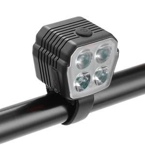 Bicycle Front Light Led 4 Modes Waterproof Ipx4 Plastic With Straps For Outdoor Cycling Equipment - Product Image 1