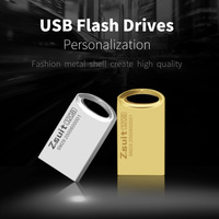 Memoria USB Personalizada con Logotipo, Mini Pendrive Metálico Creativo, Unidad Flash USB de 2GB-128GB, Venta al Por Mayor