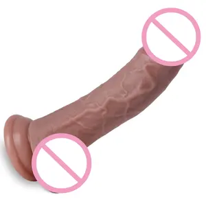 Delove Gode en silicone réaliste avec ventouses fortes Pénis noir doux Stimulation du vagin et de l'anus Jouets sexuels pour adultes pour femmes