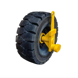 16 "22" 5T 7T Side Mount Traseira Aço & Borracha Alta Capacidade de Carga Shipping <span class=keywords><strong>Container</strong></span> Wheels Set Kit para 20ft/40ft Containers - Product Image 3