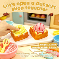Kit de peinture DIY pour squishies dessert à rebond lent, jouet en mousse à presser peignable avec pigments lavables et outils pour l'école et la salle de classe