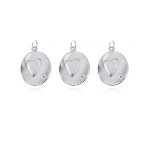 <span class=keywords><strong>El</strong></span> más nuevo de latón joyería suministros de moda Estilo Vintage corazón encanto colgantes para collar y pulseras de joyería haciendo - Product Image 2