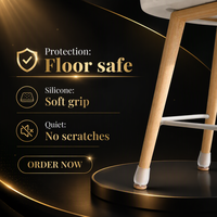 Protections de pieds de meubles en silicone, coussinets antidérapants, anti-rayures, réducteurs de bruit pour tables, chaises, armoires