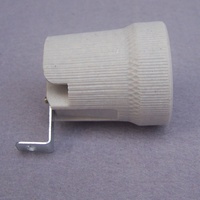 Support de base de lampe en céramique E27 de haute qualité douille à vis en corne avec support en fer ventes directes d'usine