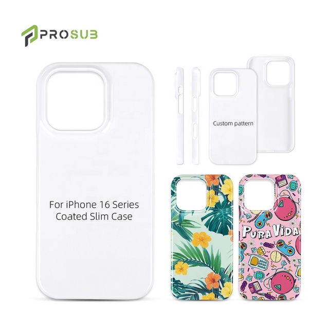 Prosub Wholesale Sublimation Phone Case Coating PC Blank Custom Phone Case for Iphone 16 Pro Max