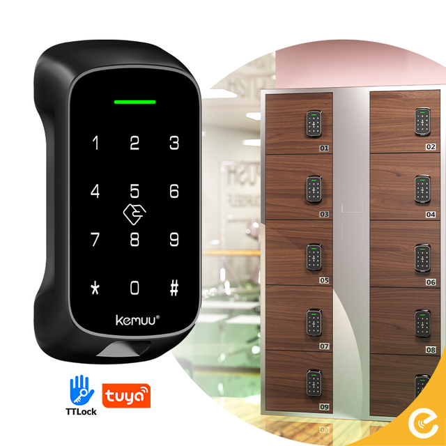 OEM Smart Cabinet Lock Supplier with Fingerprint NFC -IP65 Waterproof Anti-Tamper Alarm PSE JIS Compliant Alexa Voice Control
