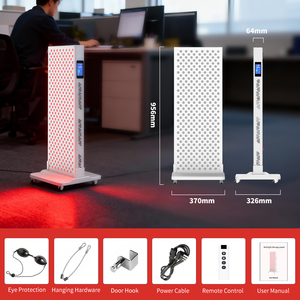 Panel Grande de 400W 660nm 850nm para Uso Doméstico, Versión Actualizada con Pantalla Táctil de 360° °   Soporte para Panel de Terapia de Luz Roja de Cuerpo Completo para <span class=keywords><strong>Spa</strong></span> - Product Image 3