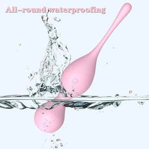 Boules de Kegel vibrantes télécommandées sans fil Vibrateur en silicone pour la stimulation du point G et du clitoris pour l'entraînement du plancher pelvien des femmes - Product Image 4