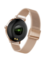 Montre intelligente pour femmes, Design rond, Portable, en acier, pour dames, 2023