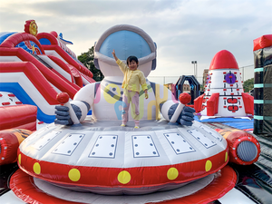 JOYFUL FUN Giant modèle Guangzhou usine château gonflable aire de jeux avec grand toboggan pour parc d'attractions - Product Image 4