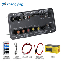 ZYD9088 Mini Carte d'Amplificateur Hi-Fi avec Interfaces BT TF Card USB 30-120W pour Haut-Parleur 4 Ohm 40W Module d'Amplification Audio 110V-220V-12V-24V