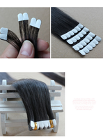 Extensions de cheveux à bandes adhésives invisibles en gros, 100 % cheveux humains, 18-30 pouces, sans perte, sans nœuds, extensions de cheveux invisibles à trame de peau