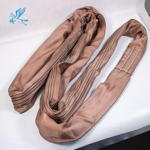 クレーンのリギングおよびリフティングスリング用のポリエステル製ヘビーデューティーラウンドスリングストラップ - Product Image 5