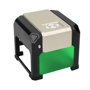 Taşınabilir Mini lazer oyma makinesi, kauçuk damga, yüksek hız, 3000mW