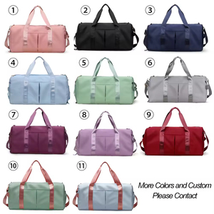 Bolsa de Deporte Personalizada con Logotipo de Fábrica, Bolsa de Gimnasio Impermeable, Bolsa de Viaje Portátil para Mujer, Bolsa de Gimnasio de Viaje con Logotipo Personalizado - Product Image 3