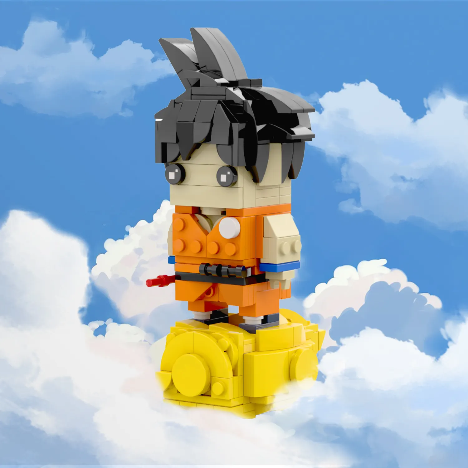 Moc7011 Dragon Japanse Anime Bakstenen 262 Pcs Aap Koning Salto Wolk Model Bouwstenen Educatief Speelgoed Voor Kinderen Cadeau