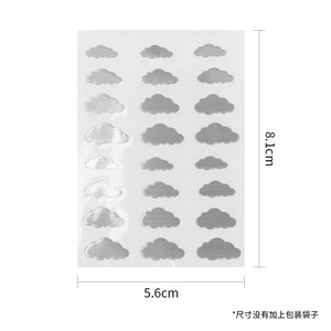 Pegatinas de diseño de nubes para guitarra, ukelele, calcomanías de plástico exquisitas para instrumentos - Product Image 3