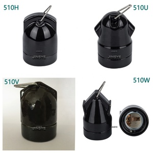 OEM tùy chỉnh CE Đen tráng men E27 Bóng Đèn Gốm ổ cắm bò sát giữ đèn cho vật nuôi Zoo - Product Image 3