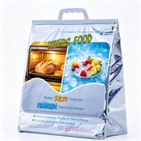 Sac de livraison alimentaire, sacs à emporter pour restaurant, sacs isothermes en aluminium de qualité alimentaire grande capacité, étanches pour crème glacée et boissons froides