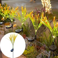 Lampe solaire LED en forme d'épi de blé, étanche, pour décoration extérieure de jardin, allée, pelouse, mariage