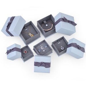 Custom Royal <b>Blue</b> Rectangle Jewelry Packaging Case for Necklace Ring Pendant <b>Storage</b> <b>Boxes</b> - Product Image 4