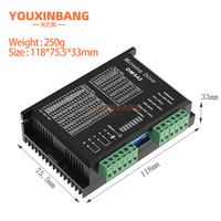 Driver Motor Stepper 86 Motor Stepper DM542/556/860 DSP Digital DH860H Papan Driver dengan Kipas